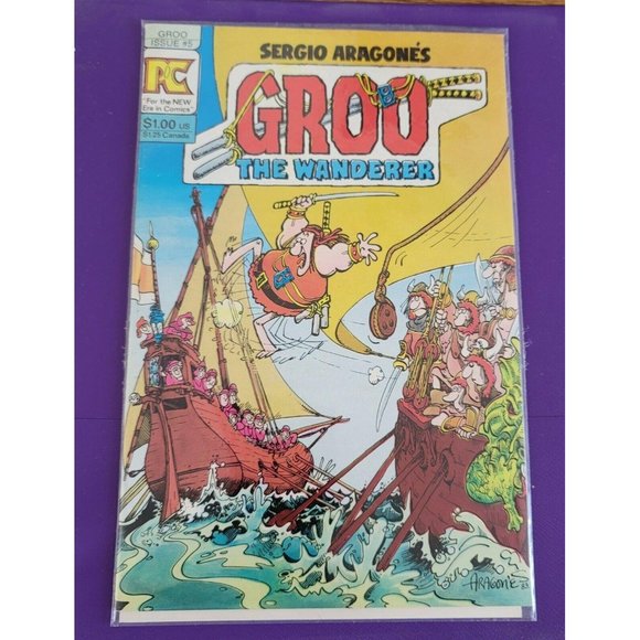 GROO THE WANDERER #5 Comic Book Pacific Comics 1983 Sergio Aragones TM7 - Picture 4 of 4